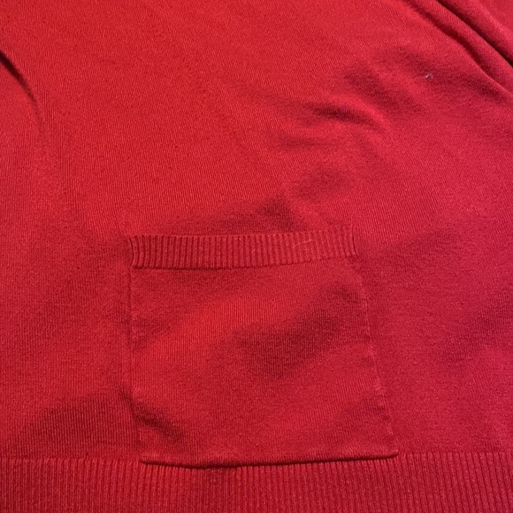 Chicos long swing cardigan sweater, super cute! Red size 1 - Picture 3 of 3